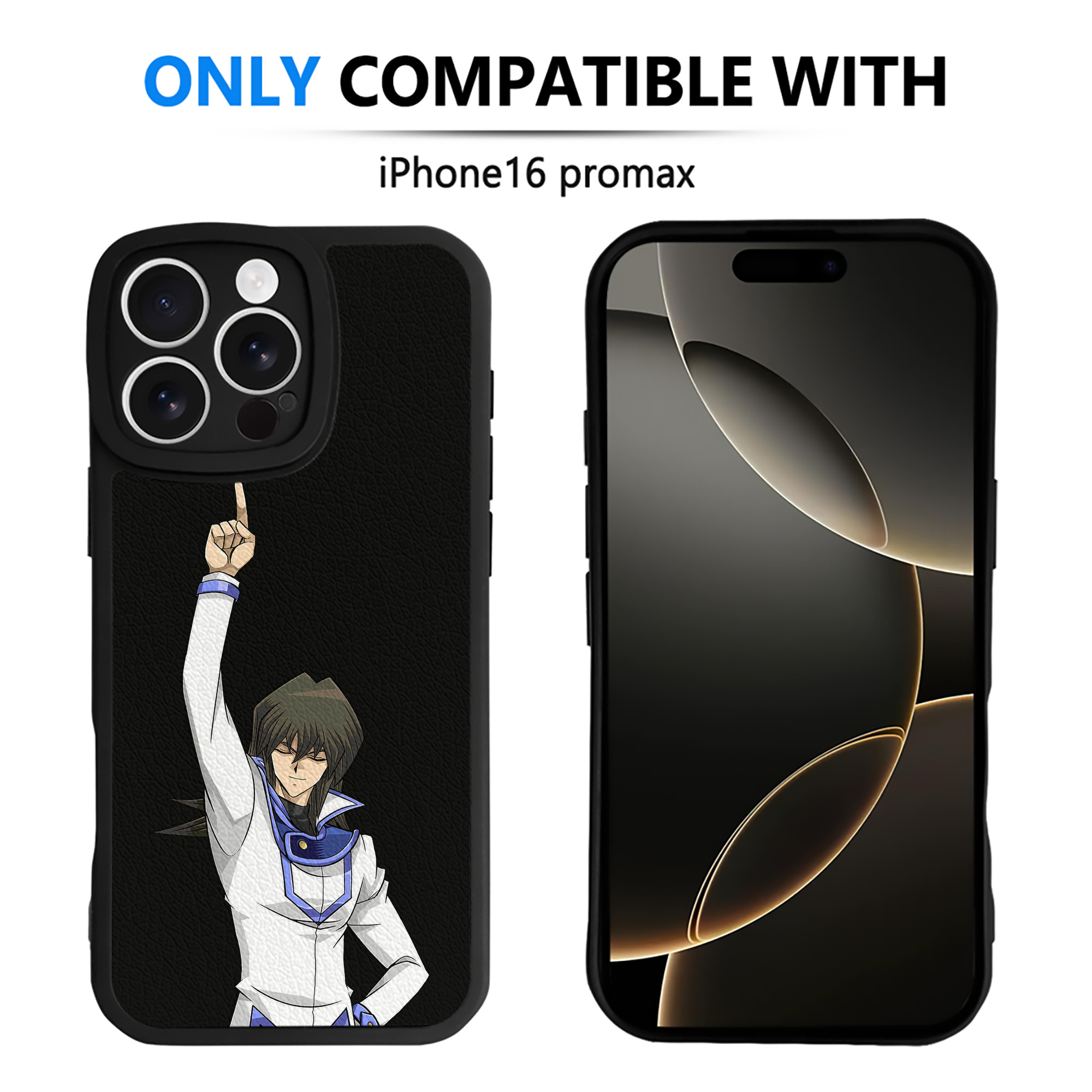 遊☆戯☆王 Yu-Gi-Oh! 【iPhone 16シリーズ対応】シリコンスマホケース（レザー調） 材質：シリコン
